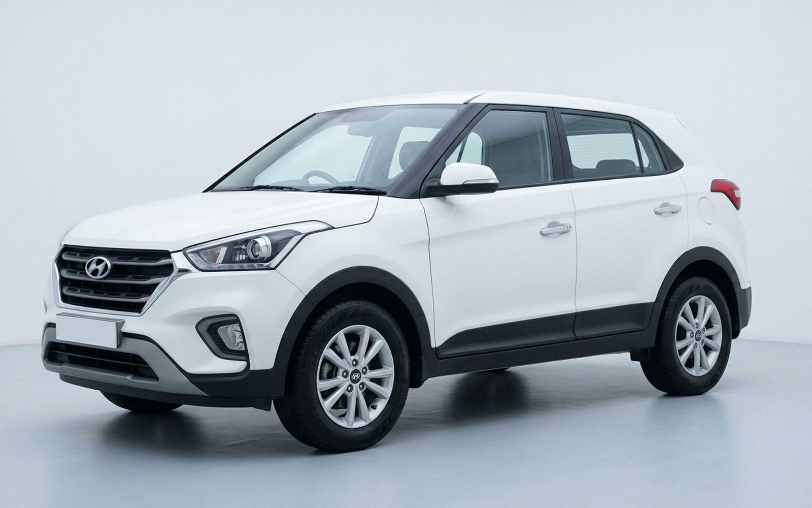 2018 Hyundai Creta, white, front three-quarter view