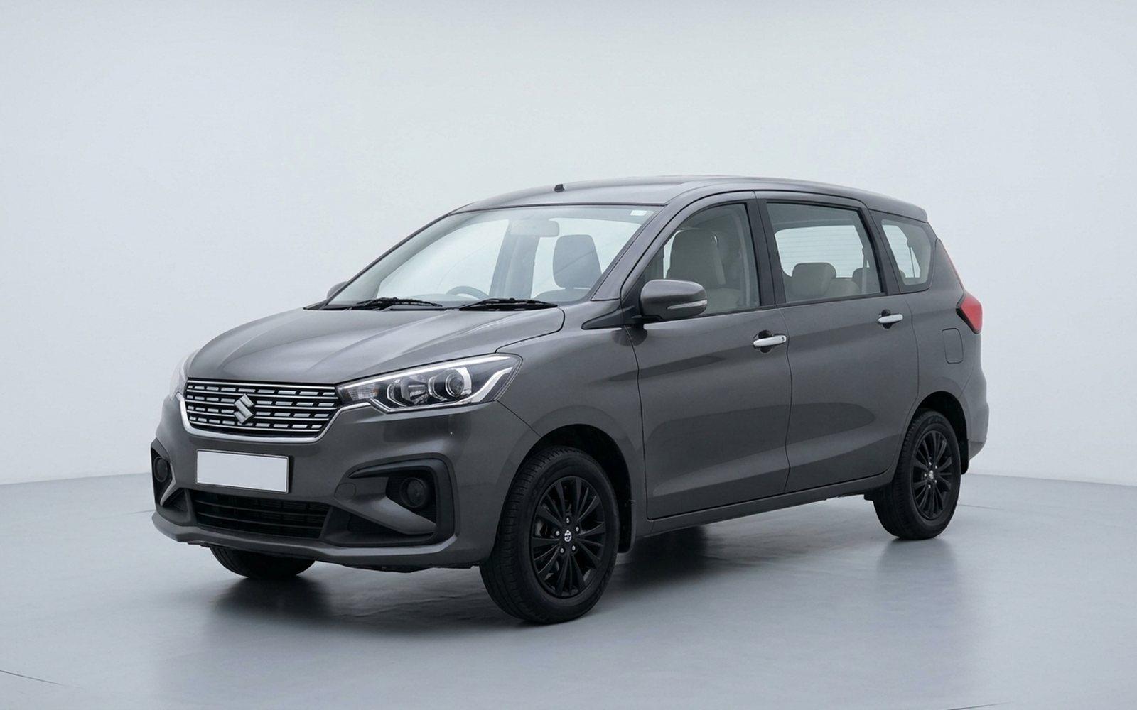 2020 Maruti Suzuki Ertiga, dark grey, front three-quarter view